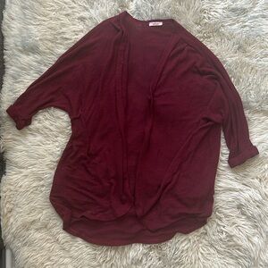 Burgundy Cardigan